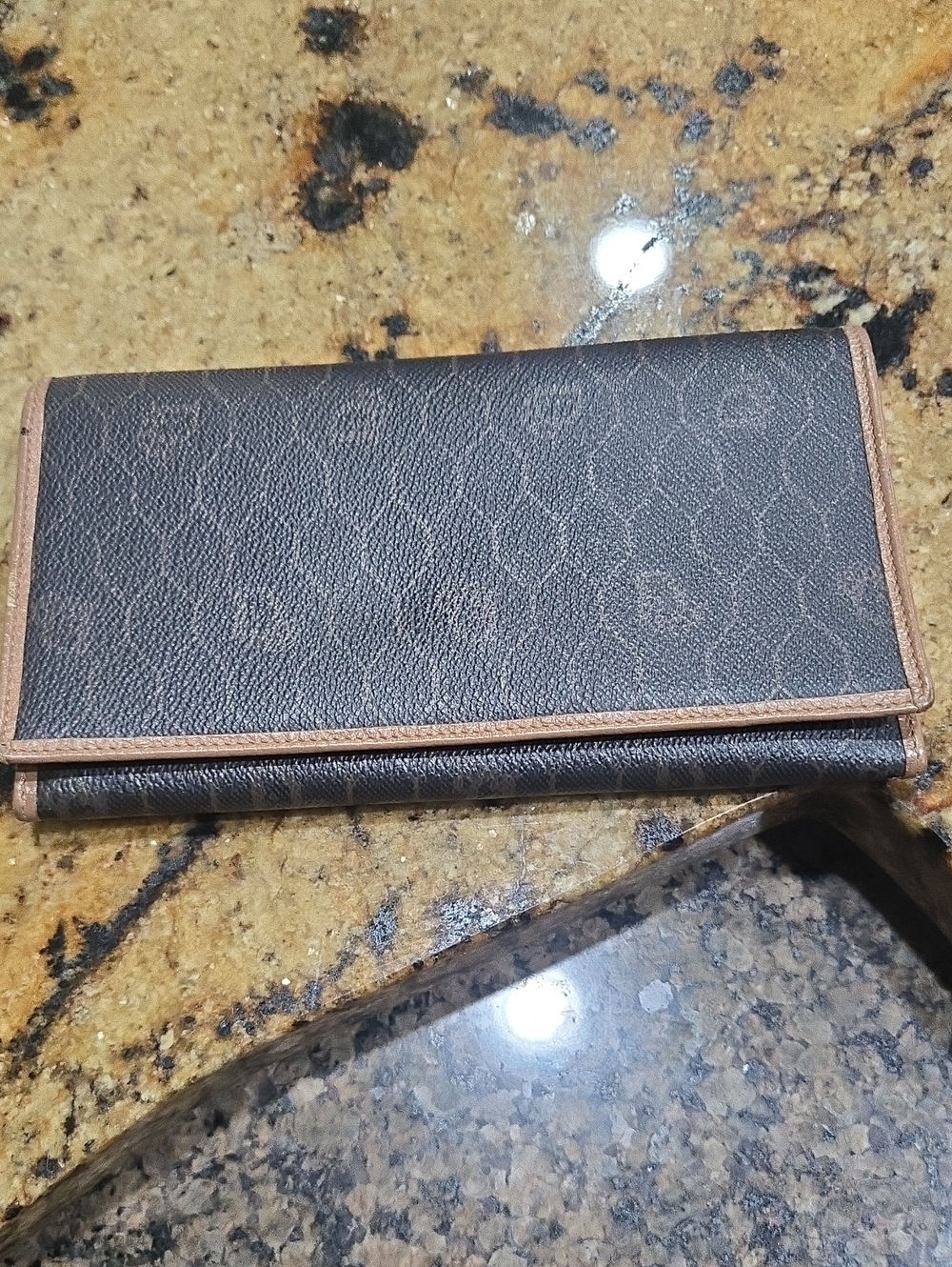 Women's Brown & Tan Card Holder Wallet